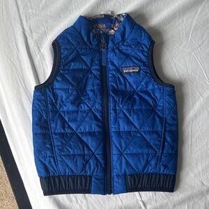 Boys 3T Patagonia Royal Blue Quilted Vest